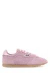 Autry Suede Sneakers With Durable Rubber Sole In Pink
