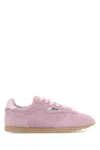 Autry Suede Sneakers With Durable Rubber Sole In Pink