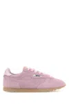Autry Suede Sneakers With Durable Rubber Sole In Pink