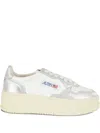 Autry Platform Medalist Sneakers In White