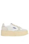 Autry Platform Low Lea Stars Wht Wht