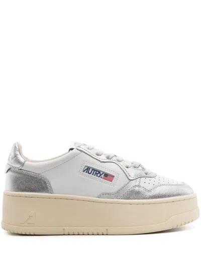 Autry Platform Low Leather Sneakers