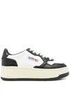 Autry Bottega Veneta Brown Leather Wave Slippers In Black