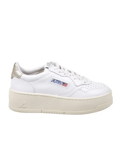 AUTRY AUTRY PLATFORM LOW LOGO PATCH SNEAKERS