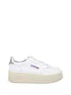 Autry Medalist Platform Low-top Sneakers In White
