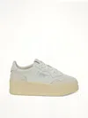 Autry Platform Low Sneaker In White