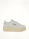 Autry Platform Low Sneaker In White