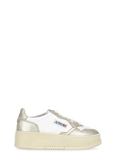Autry Platform Low Sneakers In White