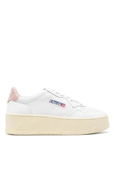 Autry Platform Low-top Sneakers With Platform Sole In White