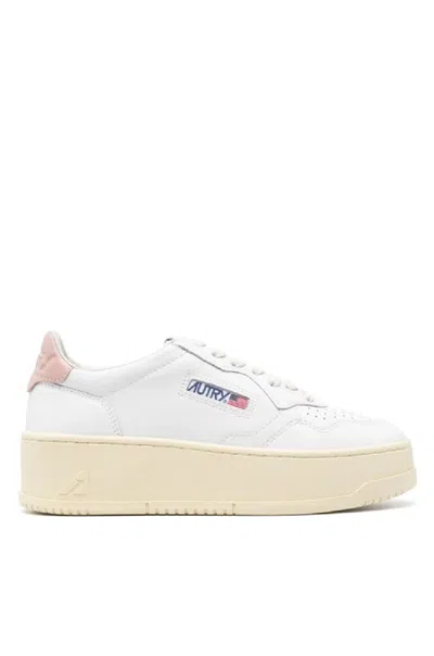 Autry Platform Low-top Sneakers With Platform Sole In White