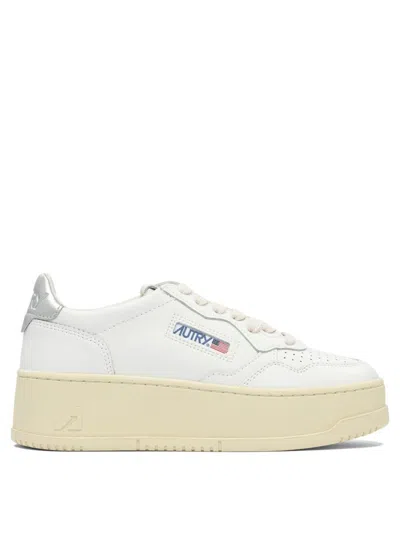 AUTRY AUTRY PLATFORM LOW WOM LEAT/LEAT WHT/SILVER