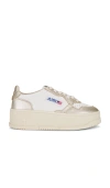 Autry Medalist Platform Low Sneakers In Multi