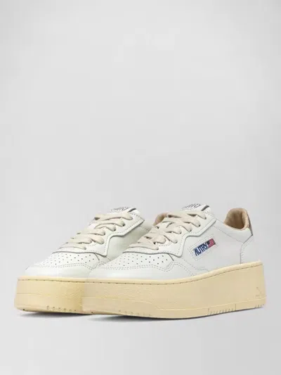 Autry Platform Sneakers Low Woman Metallic Perforated Design