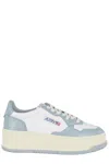 Autry Platform Sneakers With Leather Upper In Blue