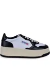 Autry "medalist Low" Leather Sneakers In Black