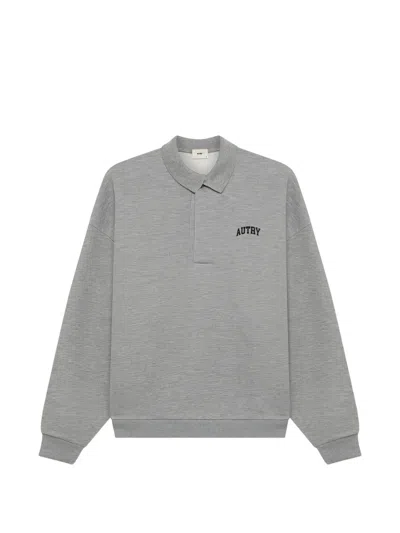 Autry Polo Sweatshirt In Gray