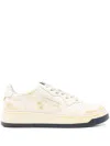 Autry Low-top Sneakers With Distressed Finish And Perforated Detailing In White