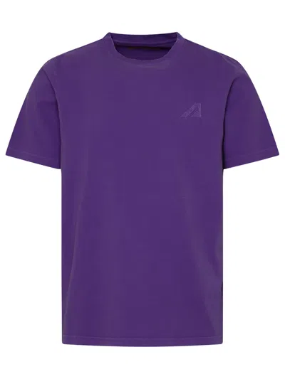 Autry Purple Cotton T-shirt