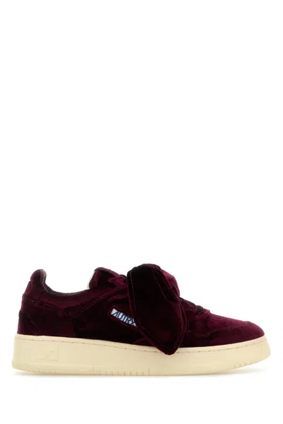 AUTRY AUTRY PURPLE VELVET MEDALIST SNEAKERS