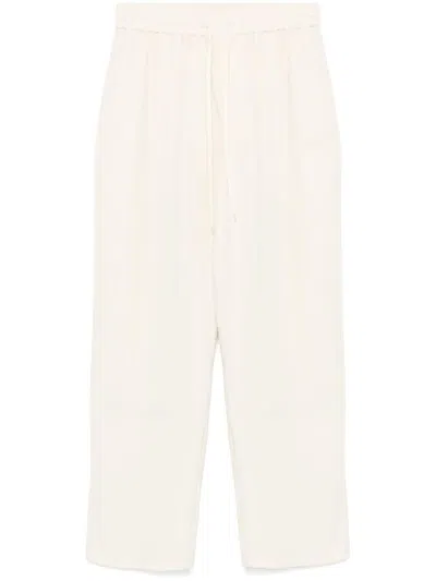 Autry Raised-logo Track Pants In White