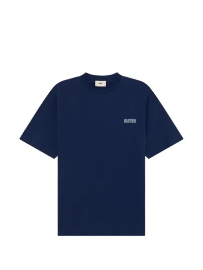 Autry Record Logo-print T-shirt In Blue
