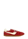 Autry Windspin Sneakers In Suede And Parrot Leather And Rutabaga In Red