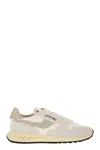 Autry Supervintage Suede Panels Rubber Sole Sneaker In Neutral