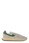 Autry Reelwind - Suede And Technical Textile Trainer In Green
