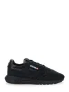 Autry Reelwind Black Low Top Sneakers With Logo Patch Ontongue And Side In Suede Man In Black
