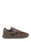 Autry Reelwind Brown Low Top Sneakers With Logo Patch Ontongue And Side In Suede Man