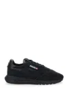 Autry Reelwind Black Low Top Sneakers With Logo Patch Ontongue And Side In Suede Man In Black