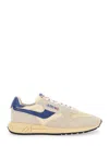 Autry 'reelwind Super Vintage' Grey Sneakers With Logo Patch On The Tongue And Contrasting Heel