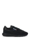 Autry Reelwind Black Low Top Sneakers With Logo Patch Ontongue And Side In Suede Man