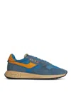 Autry Reelwind Nylon And Suede Low-profile Sneakers In Blue