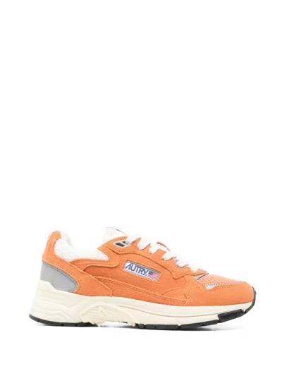 Autry Reelwind Lace-up Sneakers In Orange