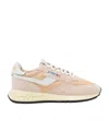 Autry Multicolor Fabric And Suede Reelwind Sneakers In Pink