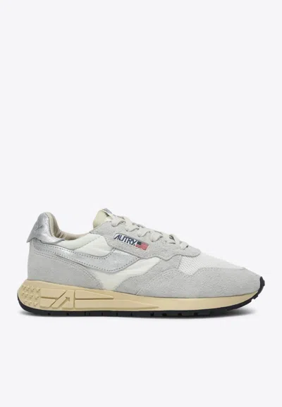 Autry Reelwind Lace-up Sneakers In White