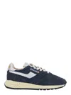 Autry 'reelwind' Blue Low Top Sneakers With Logo Patch On Tongue And Side And Logo Lettering On The Heel