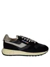 Autry Low Top Sneakers Featuring Silver Accents In Blue