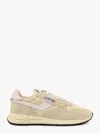 Autry 'reel Wind' Beige Low Top Sneakers With Logo Detail