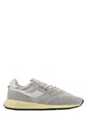 Autry Low-top Sneakers With Rubber Sole And Suede Panels In Grey