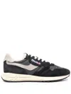 Autry Reelwind Low Suede And Shell Sneakers In Black