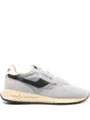 Autry Gray Suede And Nylon Reelwind Low Sneakers And Space