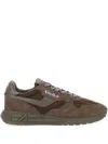 Autry 'reelwind' Brown Low Top Sneakers With Logo Patch Ontongue And Side