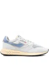 Autry Low-top Sneakers Rubber Sole Mesh Upper Suede Overlays In Blue