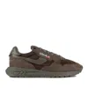Autry 'reelwind' Brown Low Top Sneakers With Logo Patch Ontongue And Side In Brown