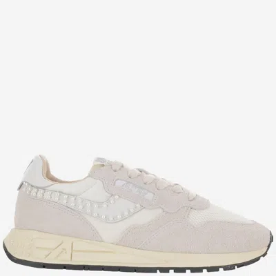 Autry Reelwind Low Nylon And Suede Sneakers In White