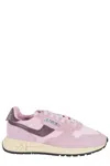 Autry Reelwind Low Sneakers In Roseate With Suede In Pink