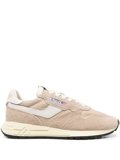 Autry Reelwind Low-top Trainers In Nude & Neutrals