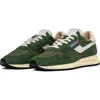 Autry Reelwind Sneakers In Green Suede And Fabric